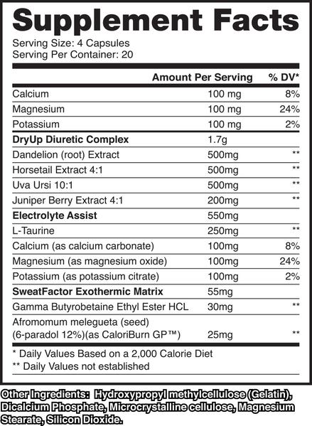 Dry Up High Potency Diuretic