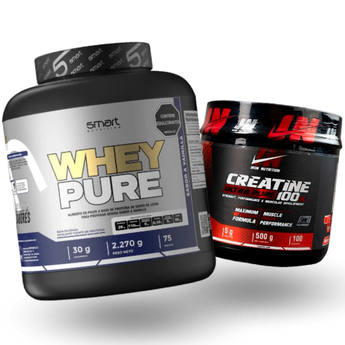 Whey Pure 5Lb + Creatina IN 100 Serv